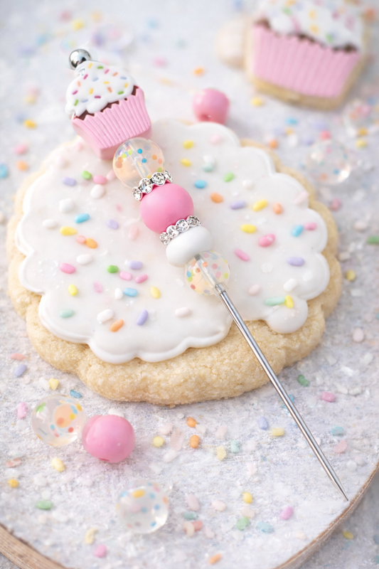 Sweet Pink Cupcake Cookie Scribe DIY Kit
