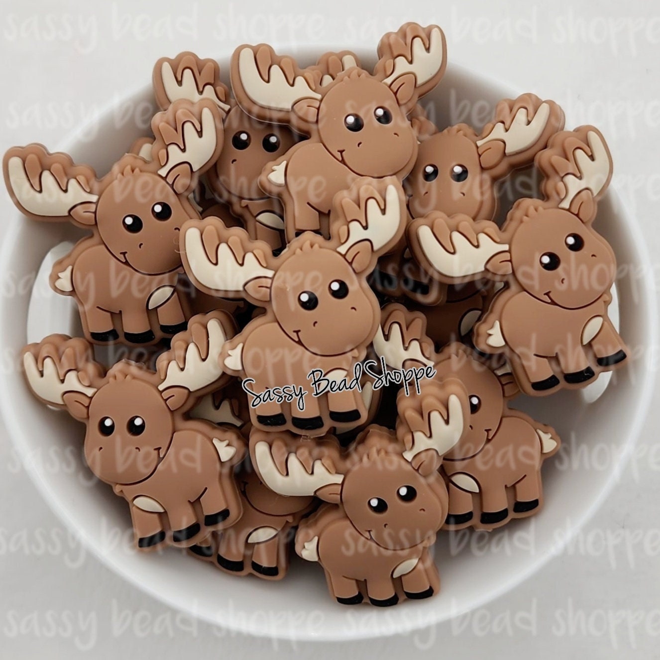 Brown Moose Focal Bead - Sassy Bead Shoppe