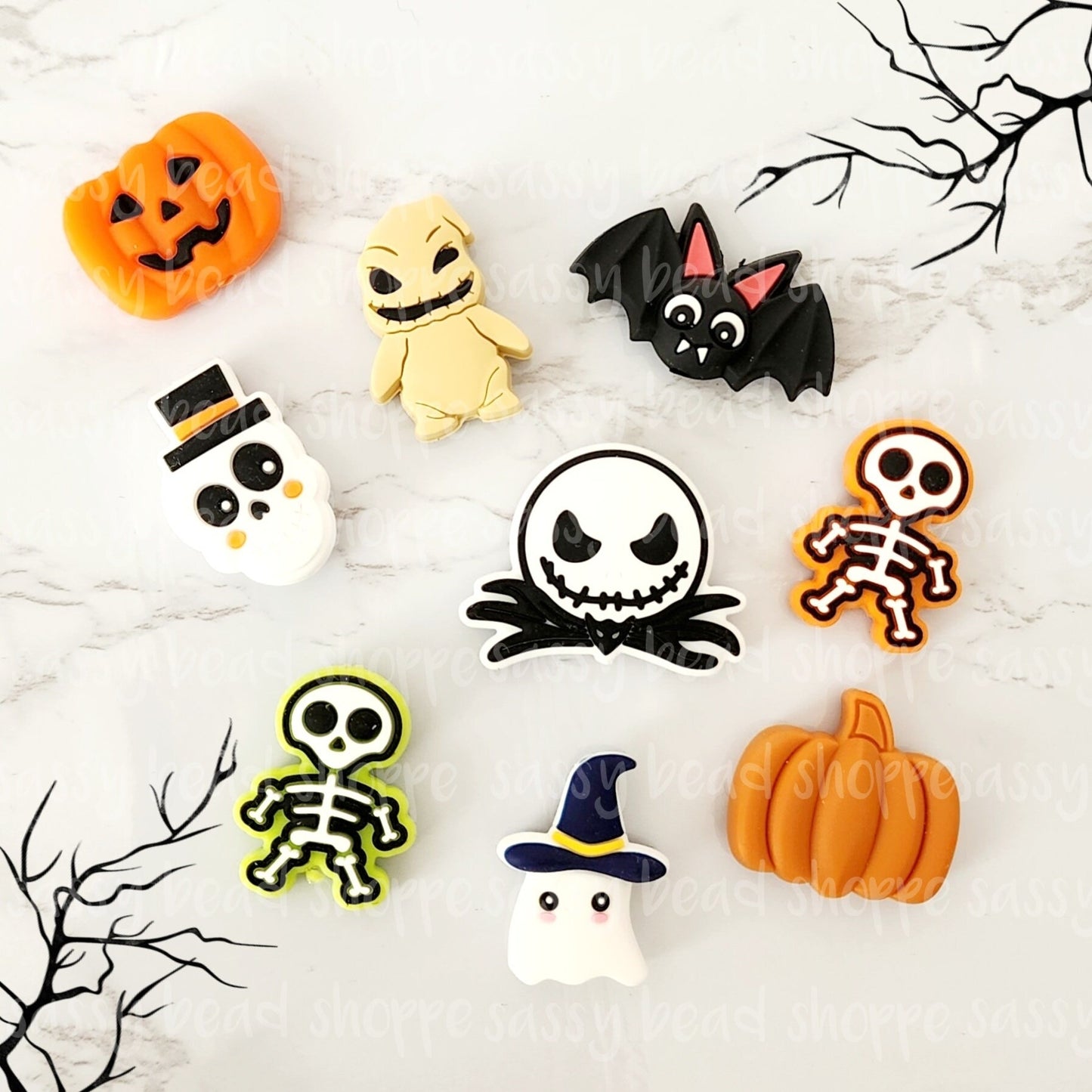 Black Bat Focal Beads - Sassy Bead Shoppe