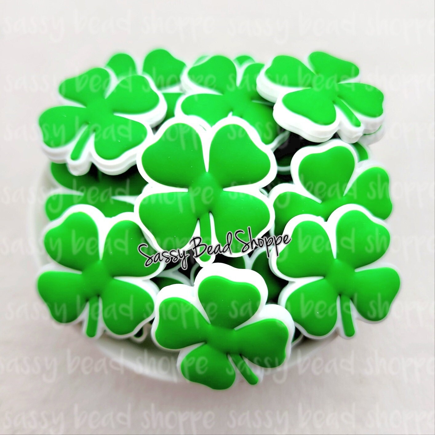 Four Leaf Clover Focal Bead - Sassy Bead Shoppe
