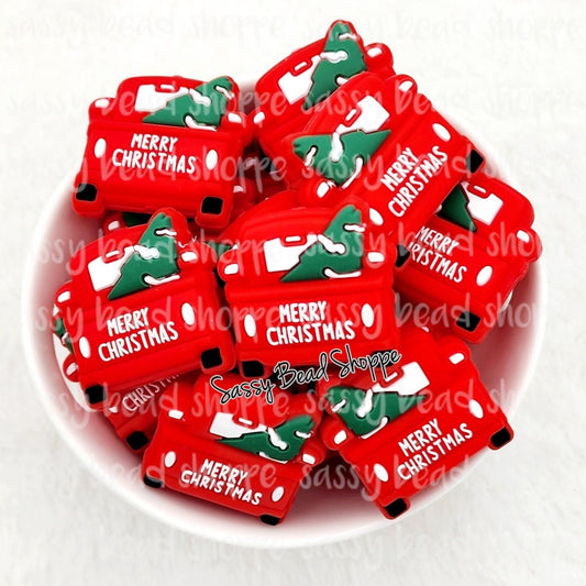 Christmas Truck Bead - Sassy Bead Shoppe