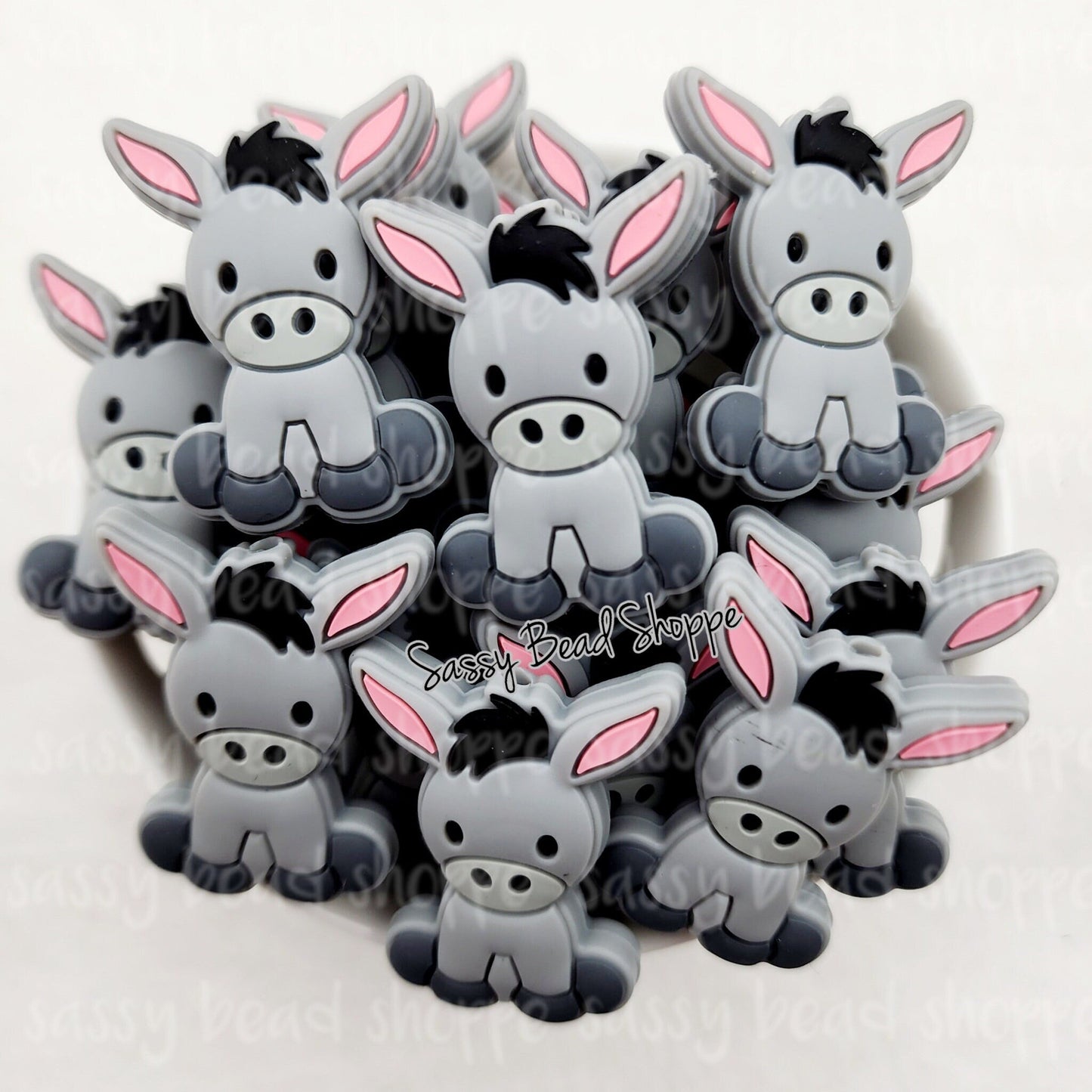 Donkey Silicone Beads - Sassy Bead Shoppe