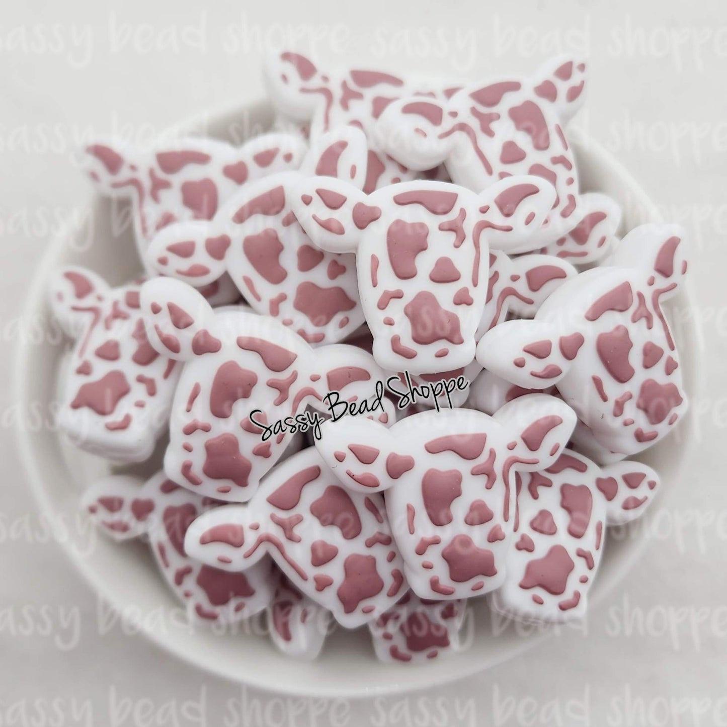 Sassy Bead Shoppe
Mauve Cow Head Focal Bead