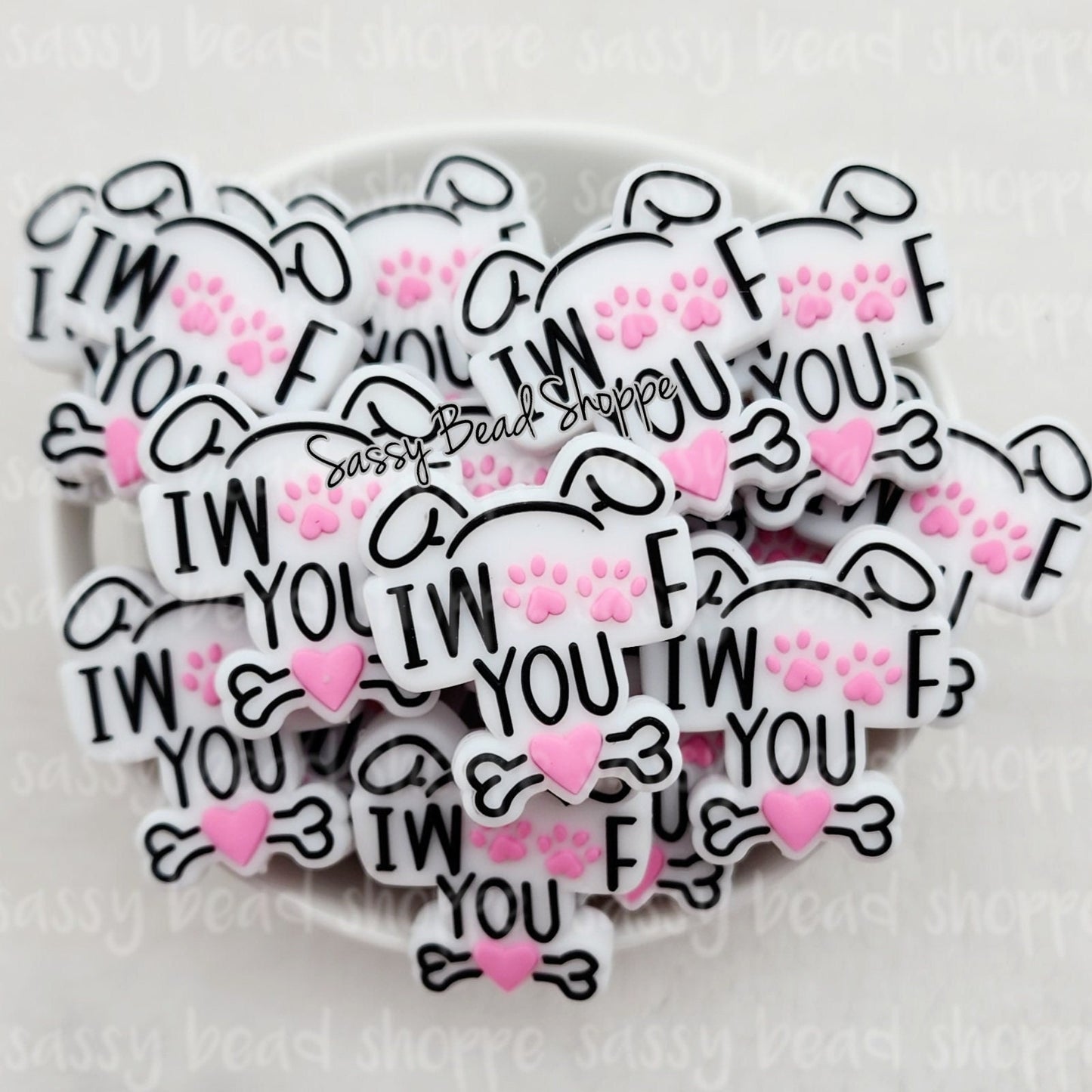 Sassy Bead Shoppe
I Woof You Focal Bead