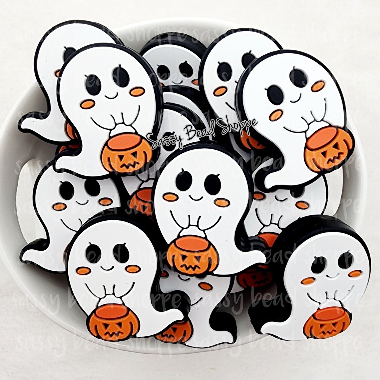 Sassy Bead Shoppe
Trick or Treat Ghost Focal Bead