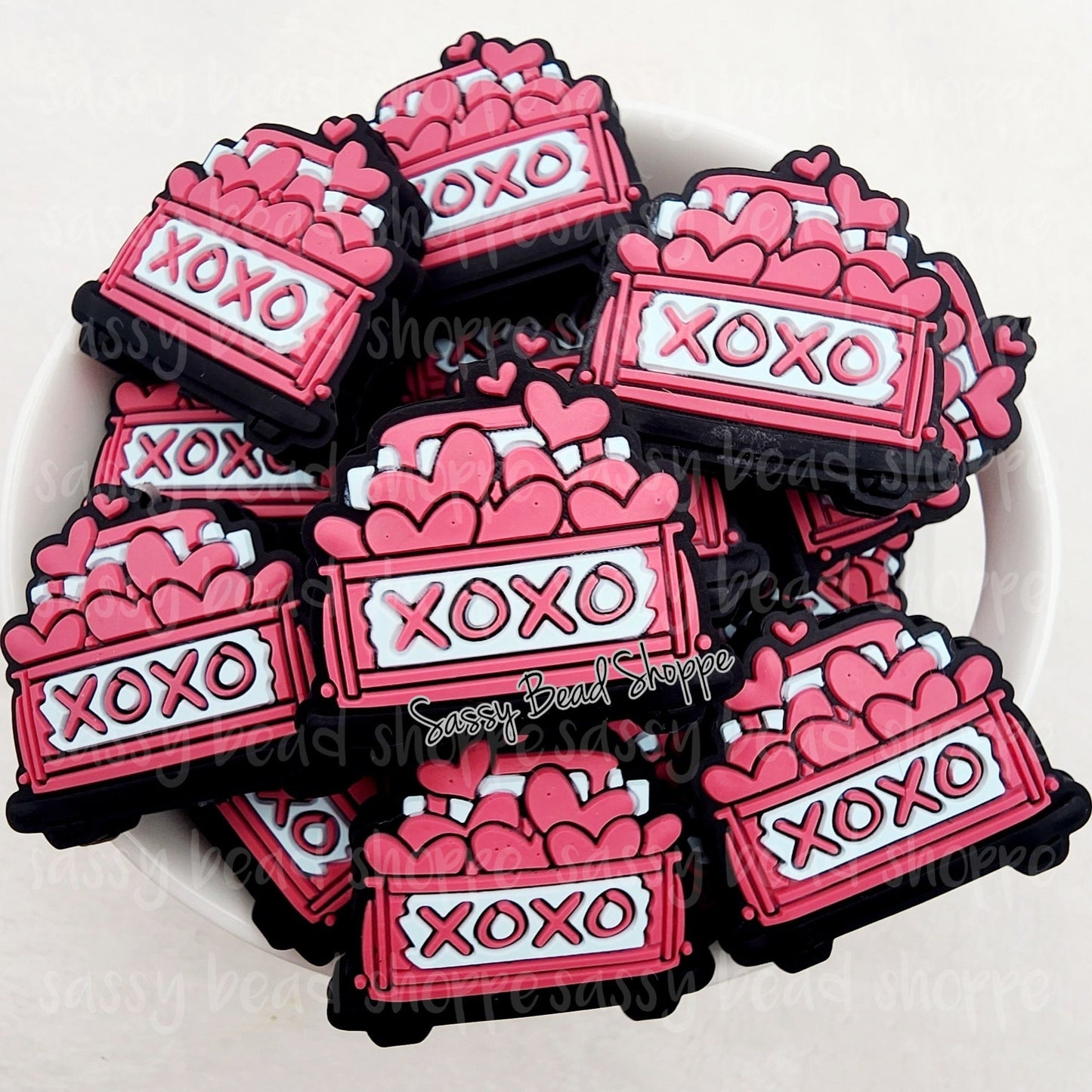 XOXO Party Beads - Sassy Bead Shoppe