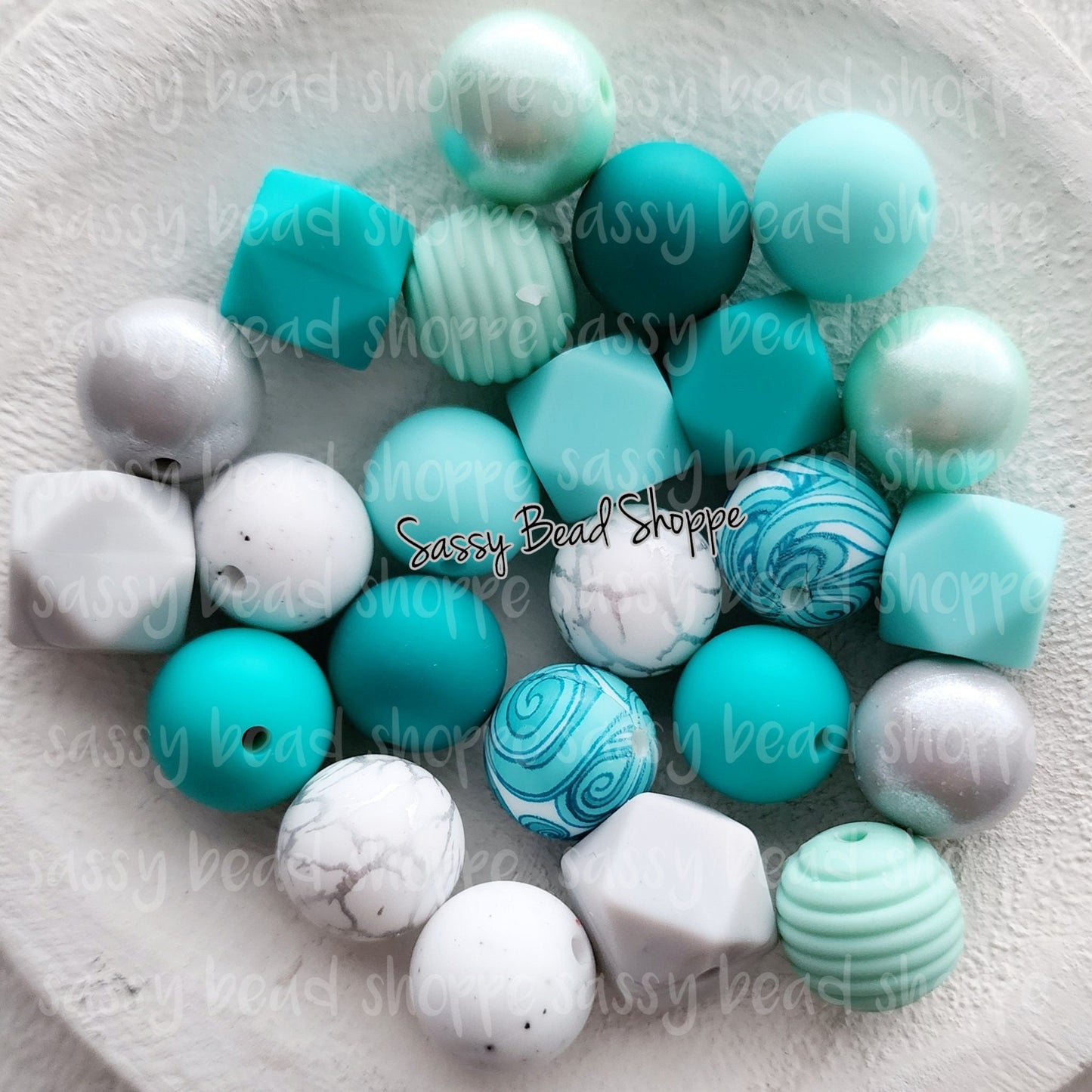 Wavy Silicone Bead Mix