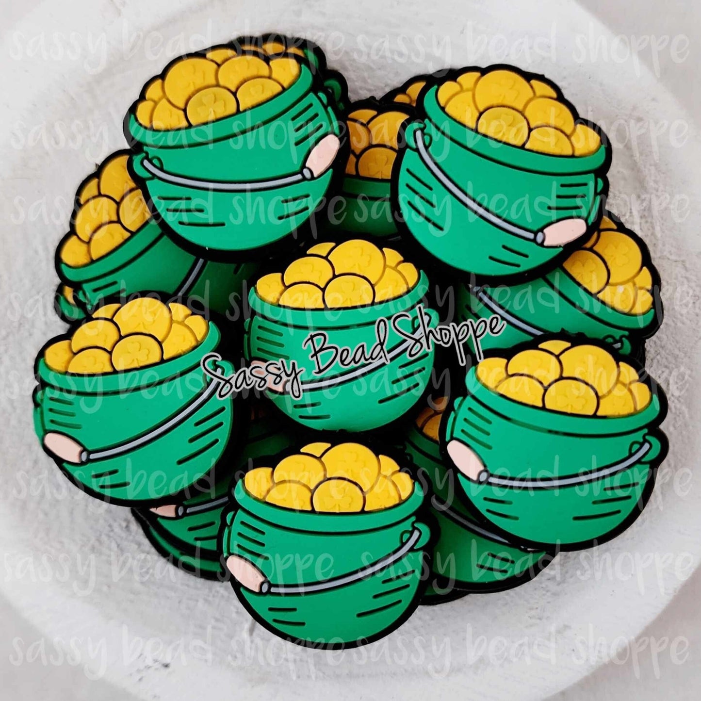 Pot of Gold Silicone Beads - Sassy Bead Shoppe