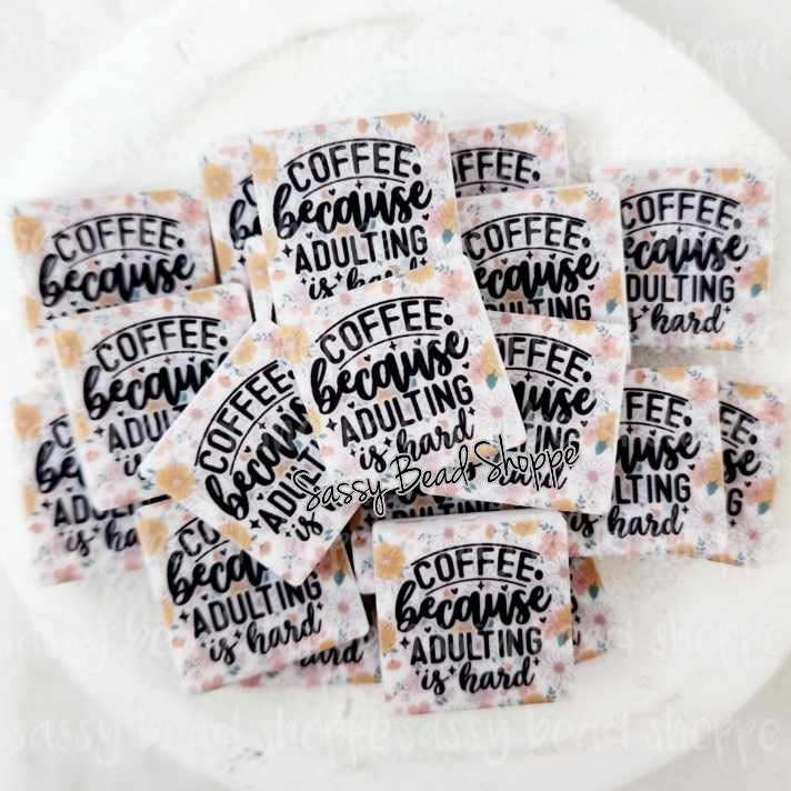 Adulting Is Hard Focal Beads - Sassy Bead Shoppe