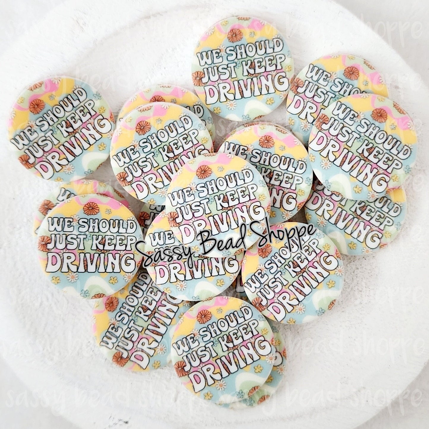 Keep Driving Focal Beads - Sassy Bead Shoppe