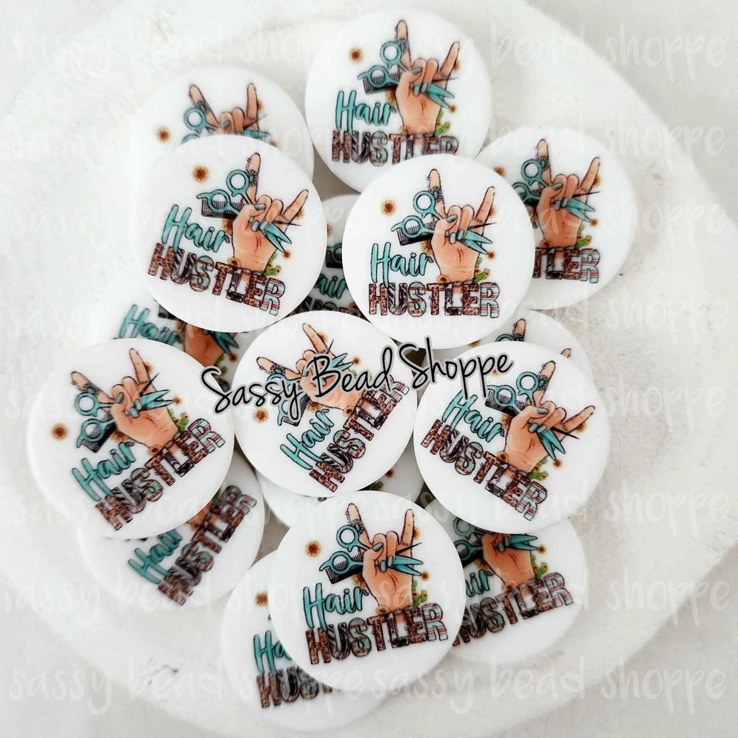 Hair Hustler Focal Beads - Sassy Bead Shoppe