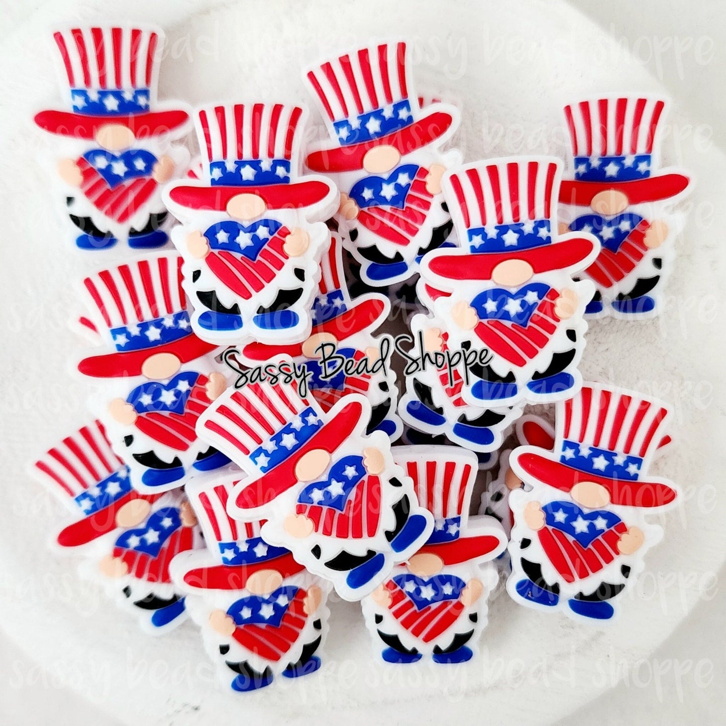 Sassy Bead Shoppe
USA Gnome Focal Bead