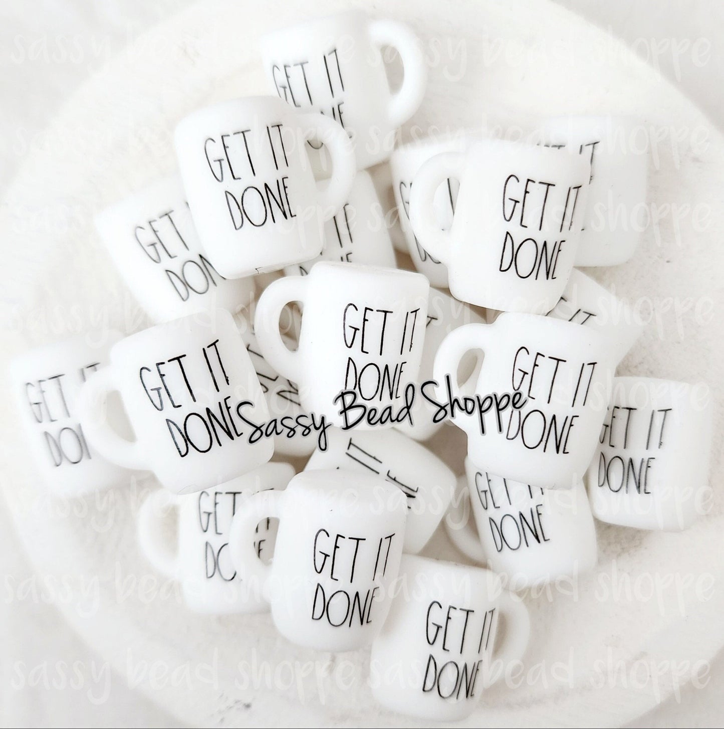 Get It Done Coffee Mug Beads - Sassy Bead Shoppe