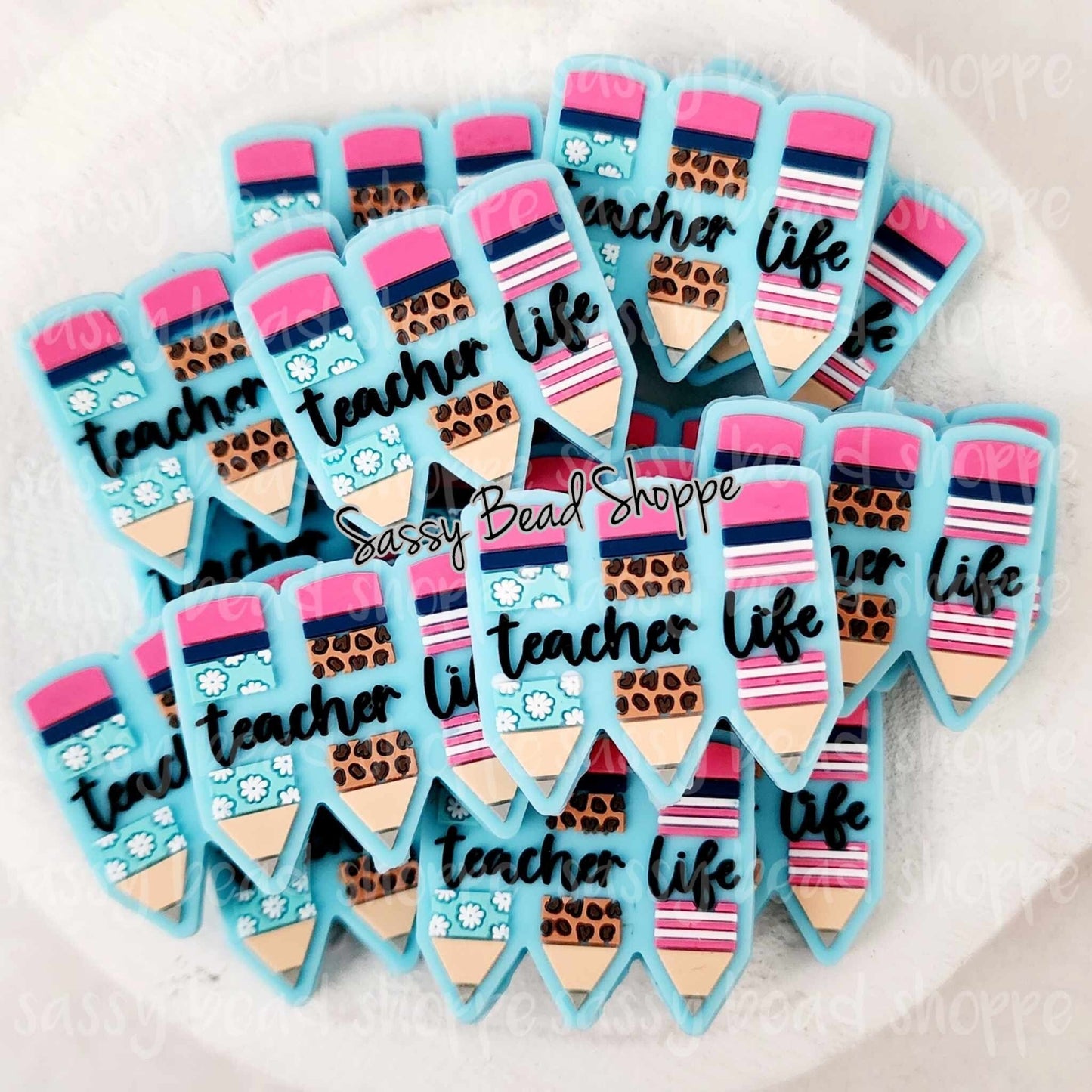 Teacher Life Focal Beads - Sassy Bead Shoppe
