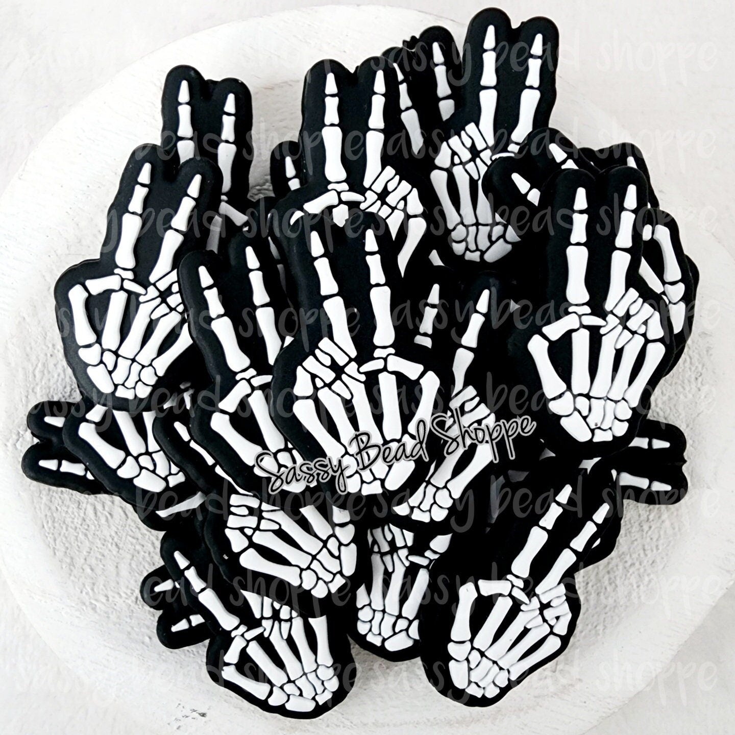 Peace Focal Beads - Sassy Bead Shoppe