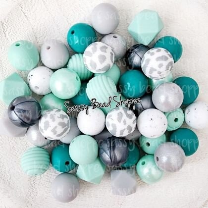 Aquamarine Bead Mix - Sassy Bead Shoppe