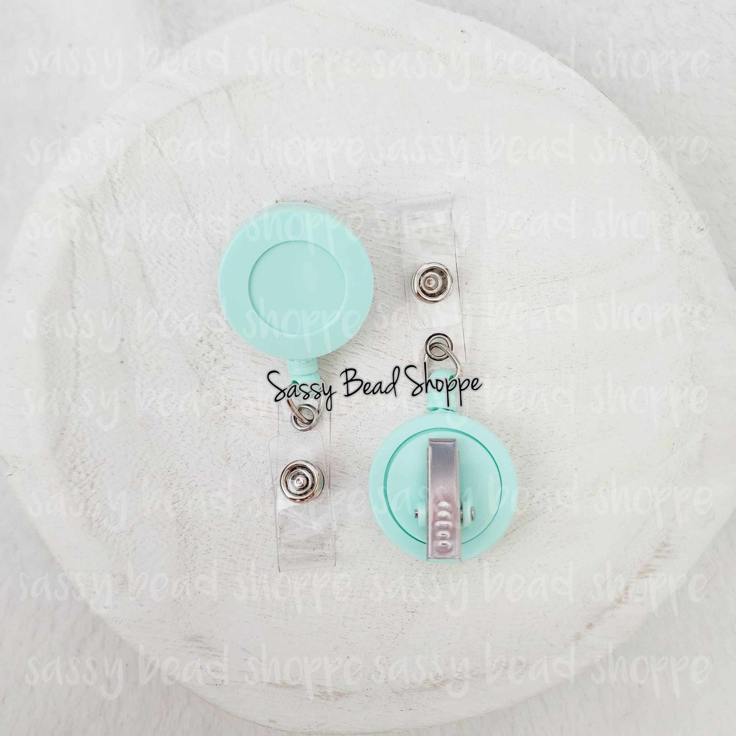 Sassy Bead Shoppe Mint Badge Reel