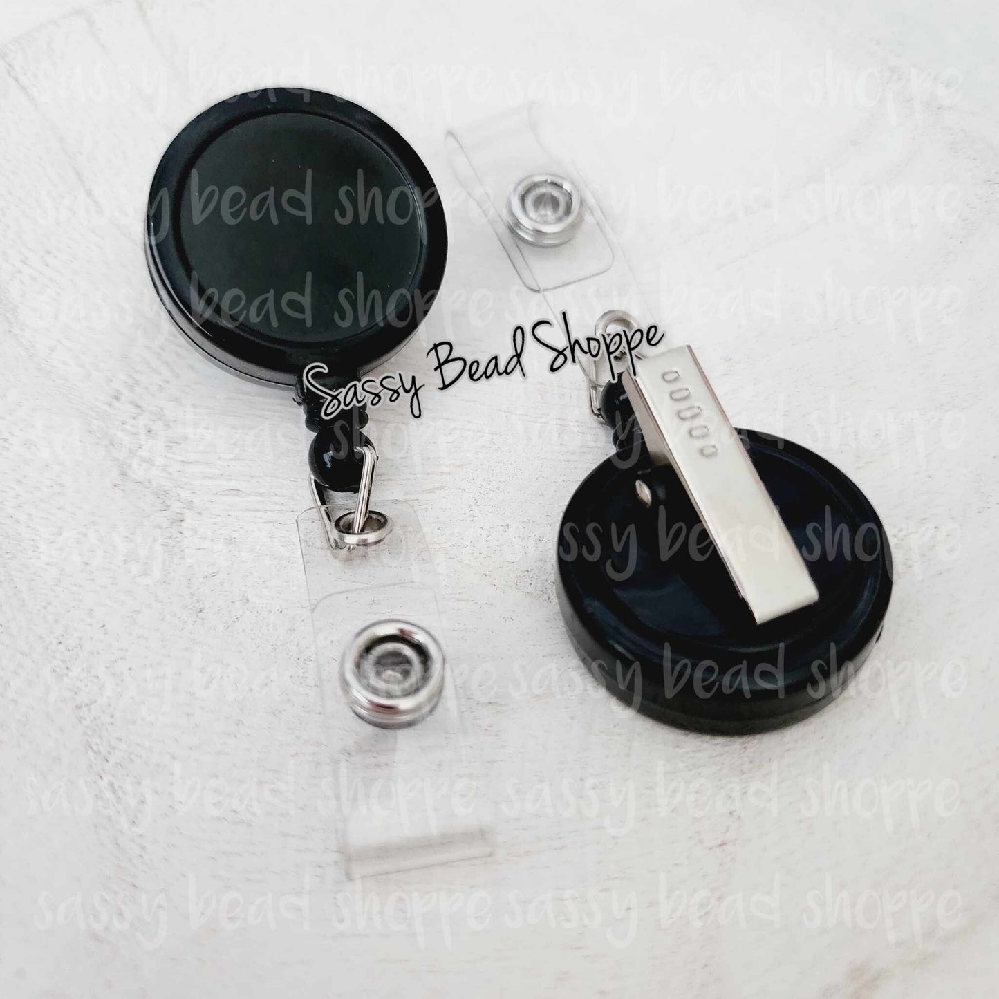 Black Badge Reel - Sassy Bead Shoppe