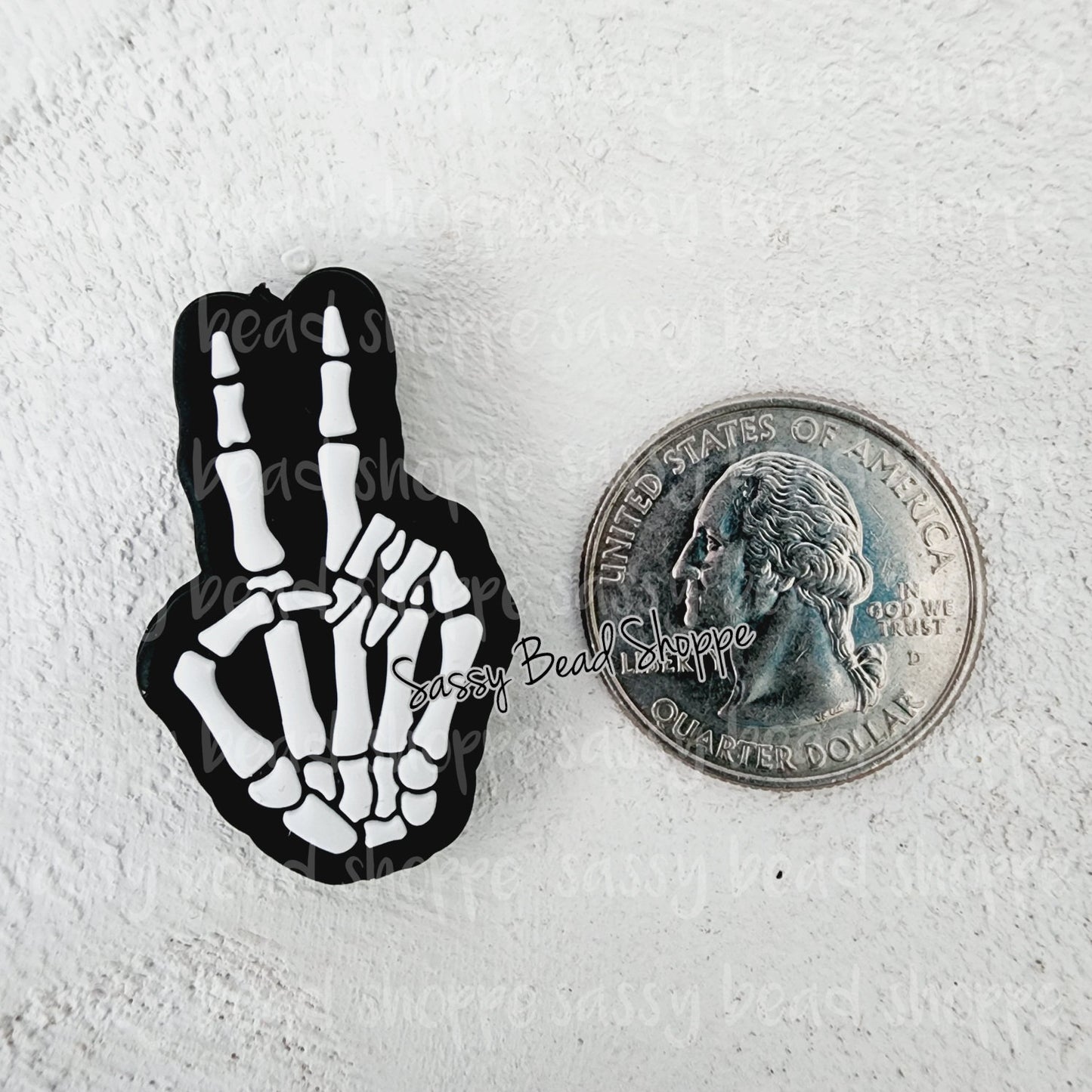 Sassy Bead Shoppe
Peace Focal Bead
Compared to a quater