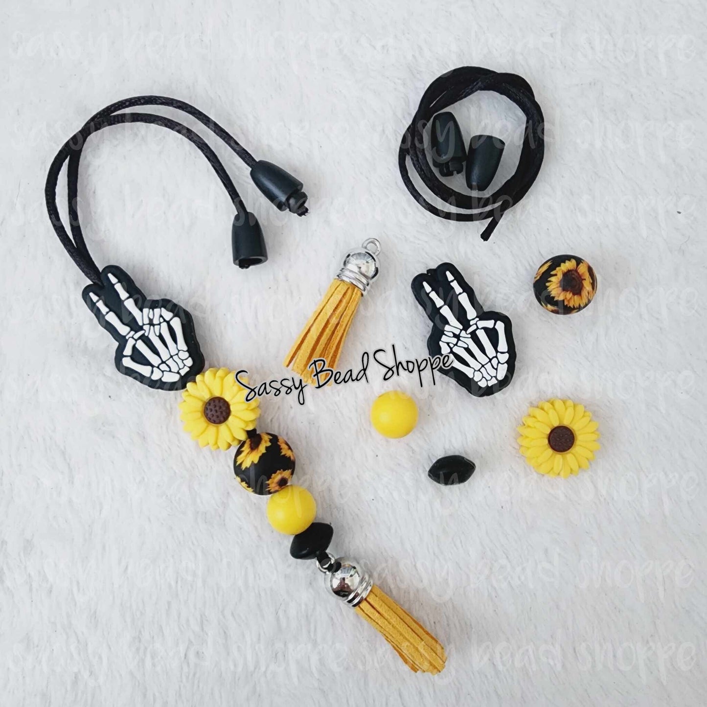 Sunflower Vibes Car Charm Kit - Sassy Bead Shoppe