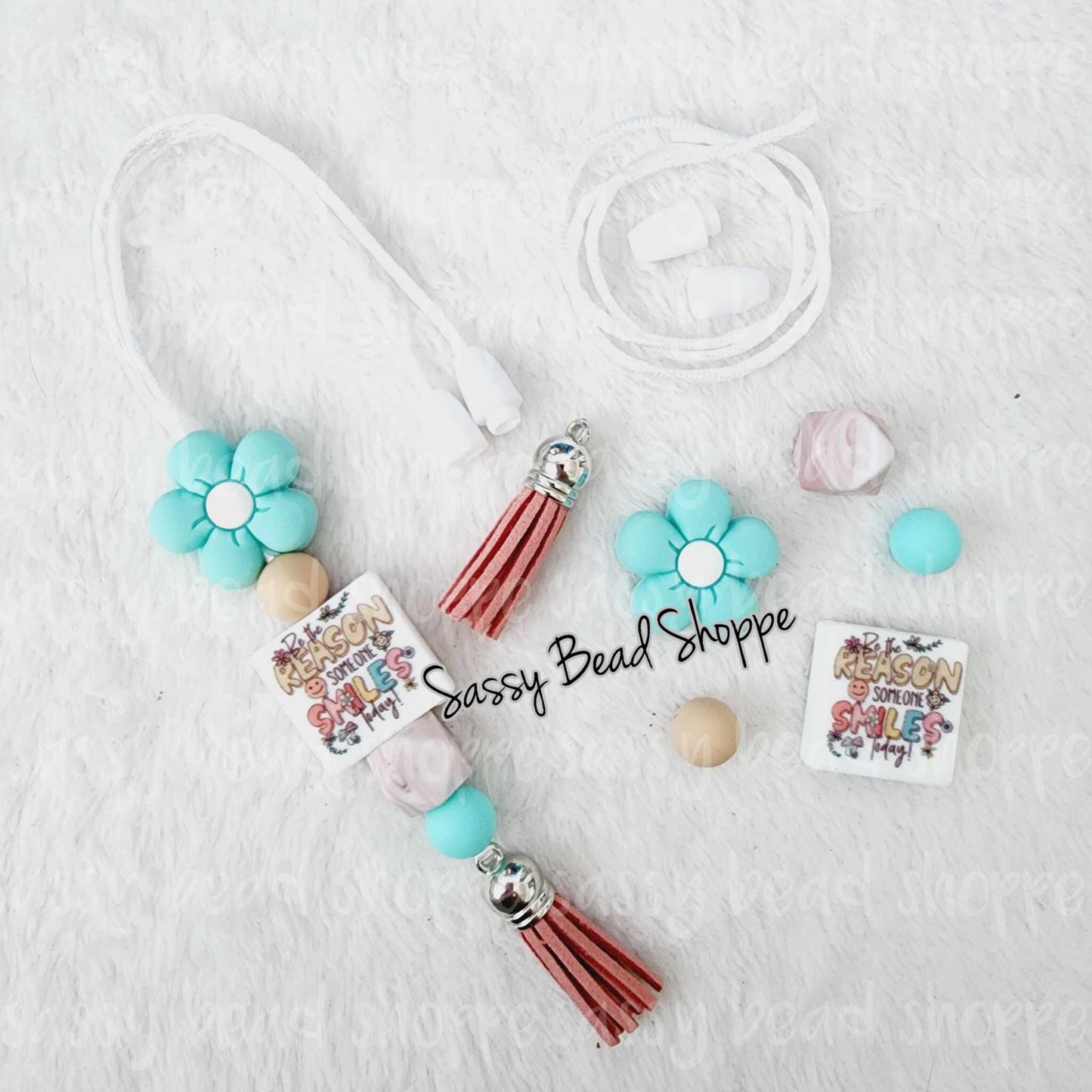 Smiling Flower Car Charm Kit - Sassy Bead Shoppe