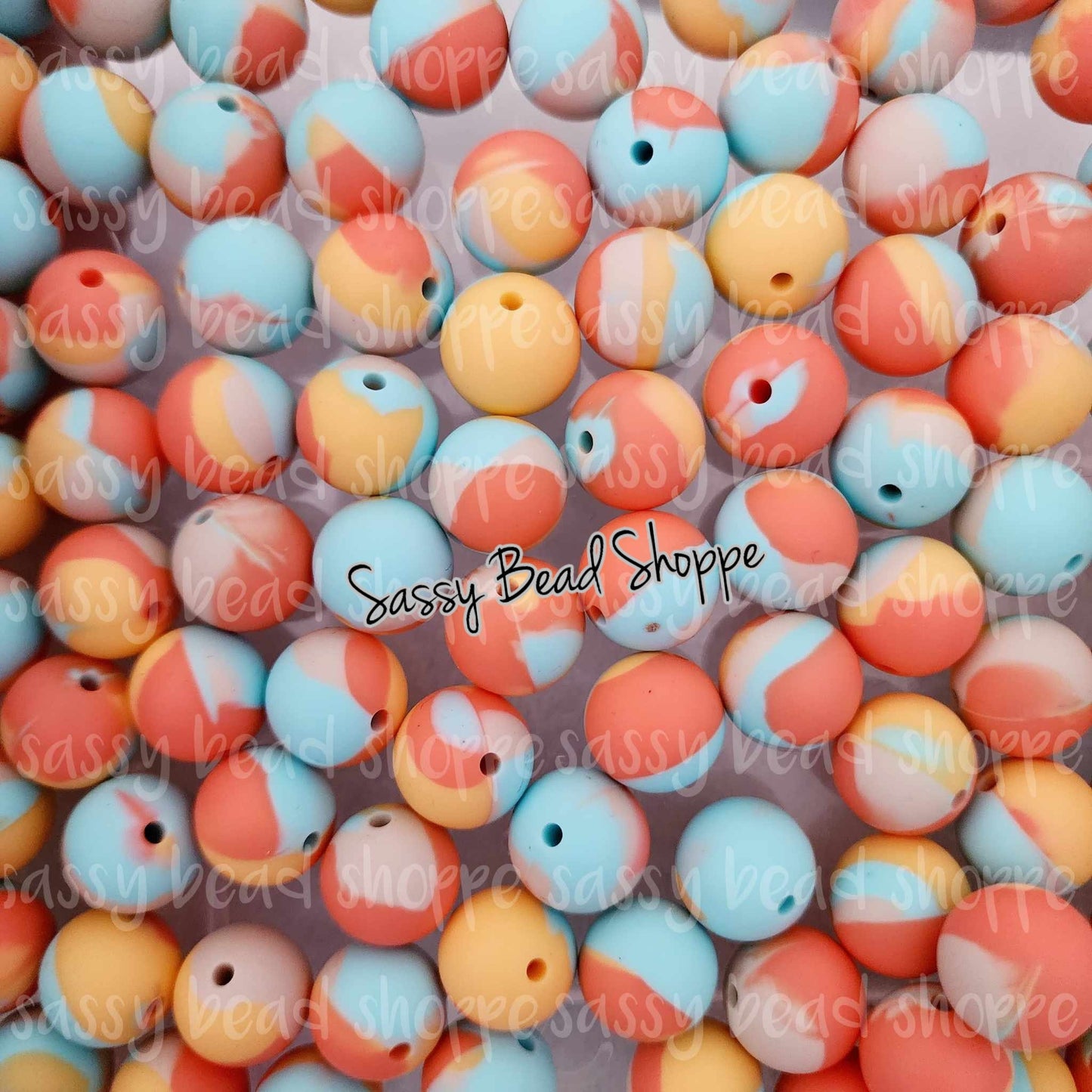15mm Sorbet Silicone Beads - Sassy Bead Shoppe