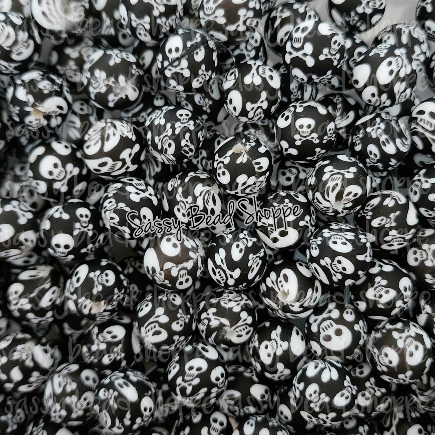 Sassy Bead Shoppe
Skull & Crossbones Silicone Beads