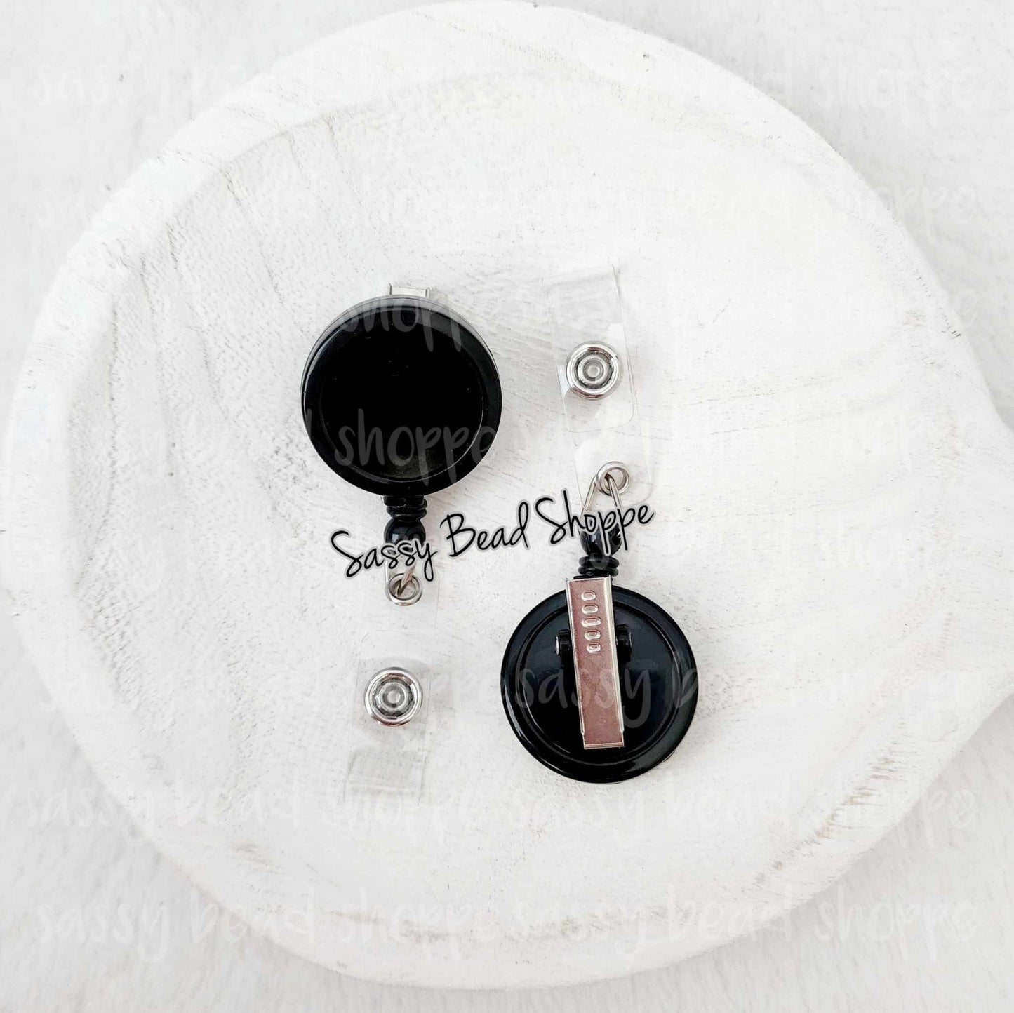 Black Badge Reel - Sassy Bead Shoppe