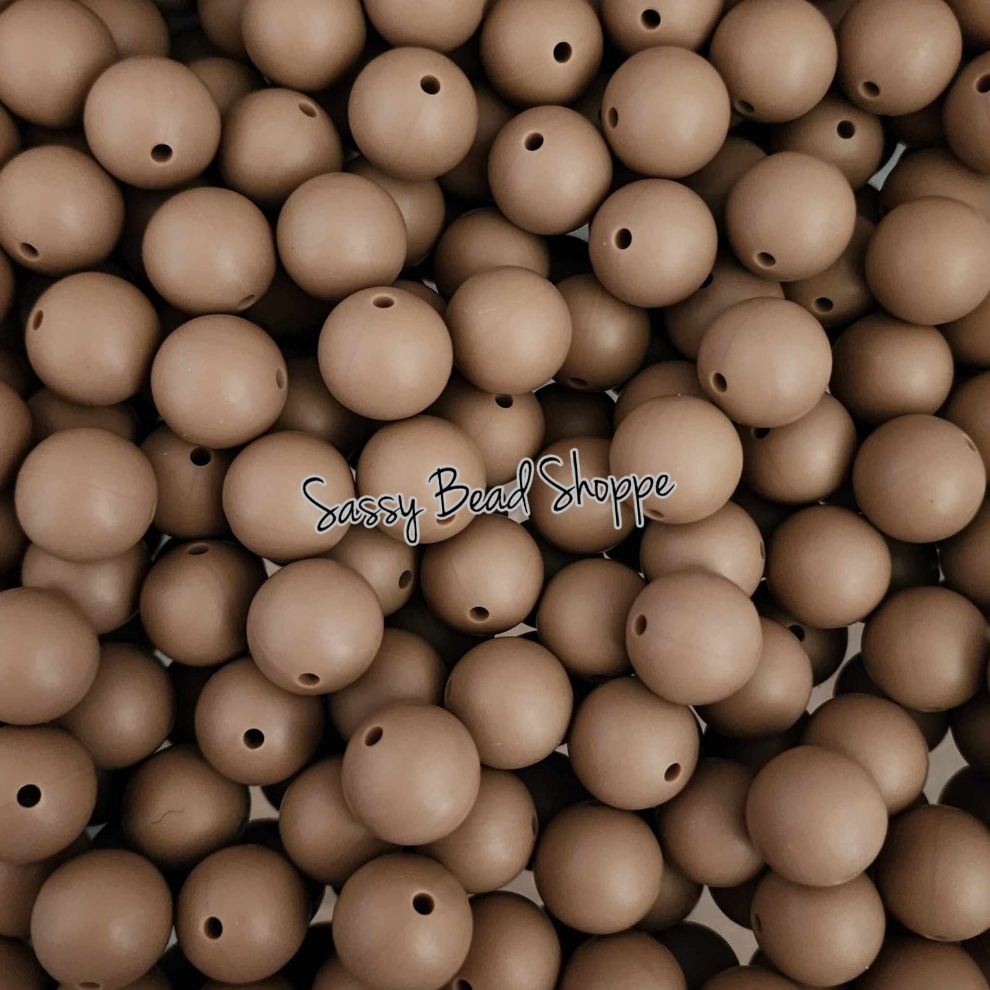 15mm Brownie Silicone Beads - Sassy Bead Shoppe