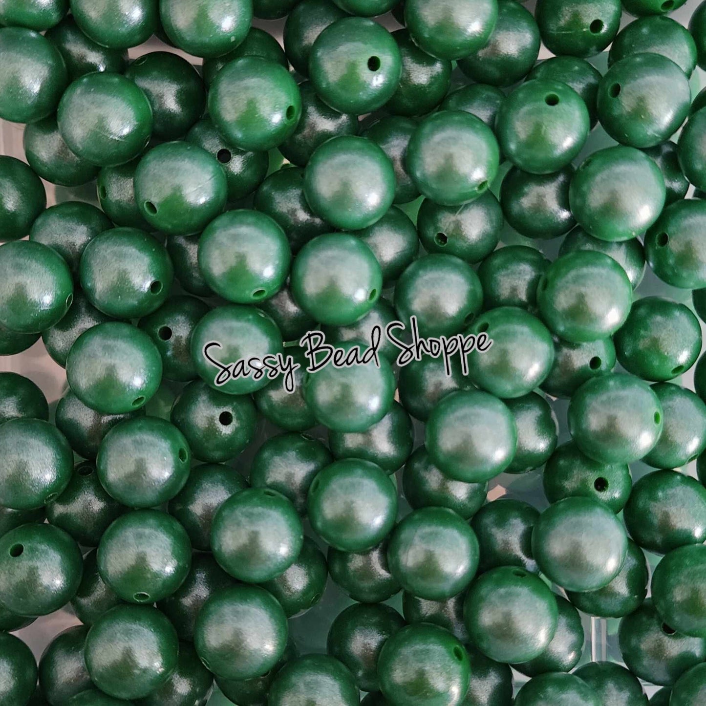 Sassy Bead Shoppe
Green Shimmer Silicone Beads