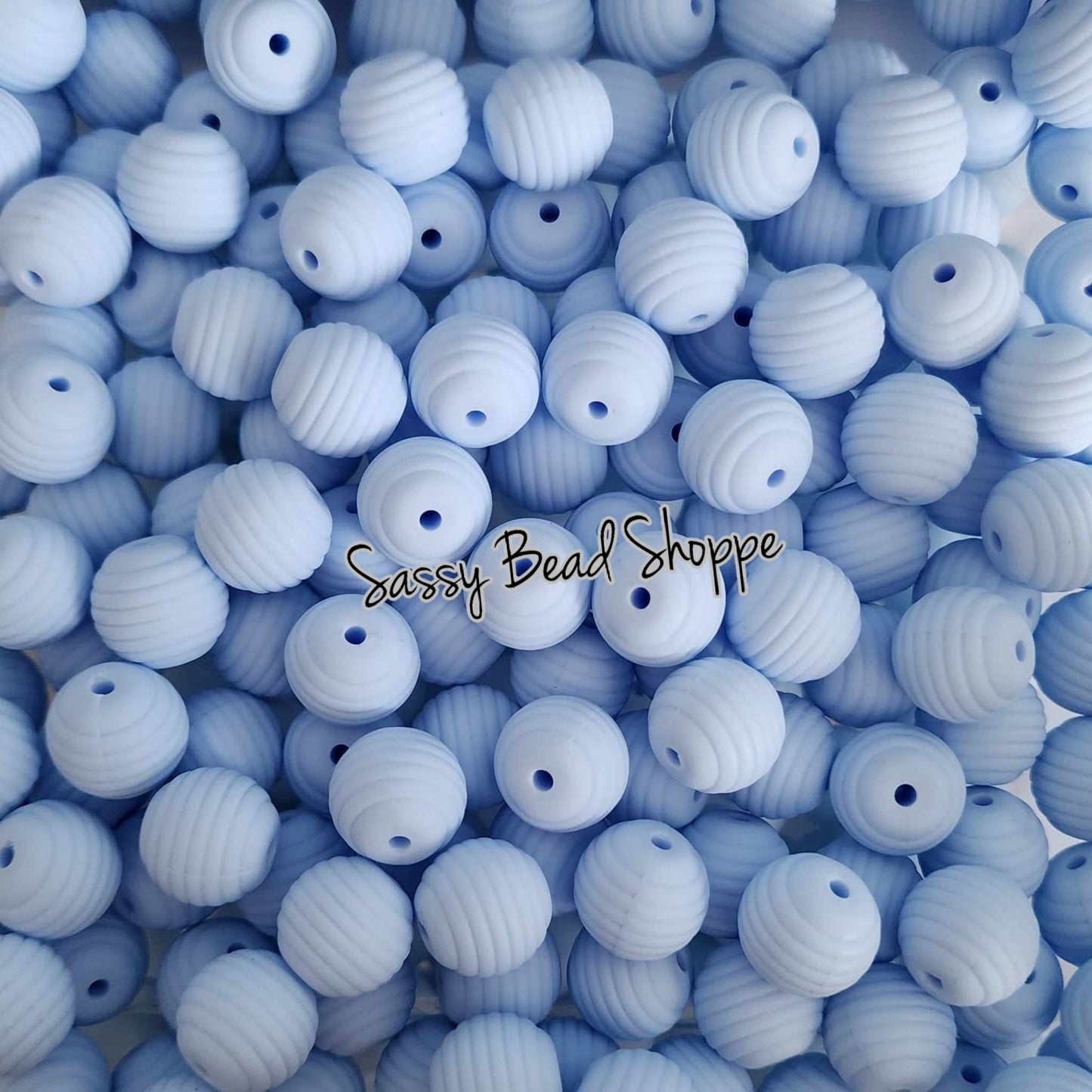 15mm Sky Stripe Silicone Beads - Sassy Bead Shoppe