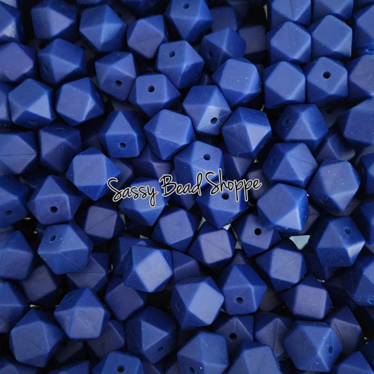 Sassy Bead Shoppe
Navy Hexagon Silicone Beads
