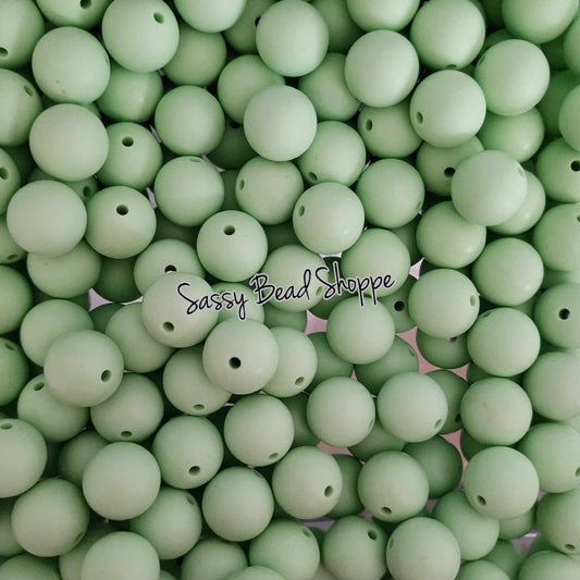 Sassy Bead Shoppe Mint Green Silicone Beads