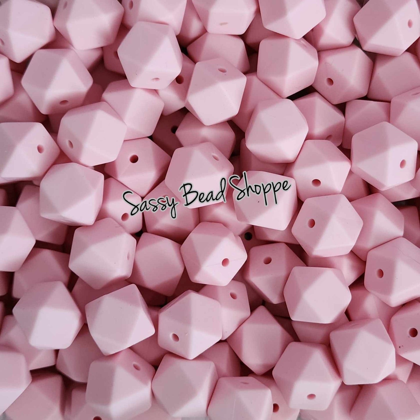 Sassy Bead Shoppe
Powder Pink Hexagon Silicone Beads