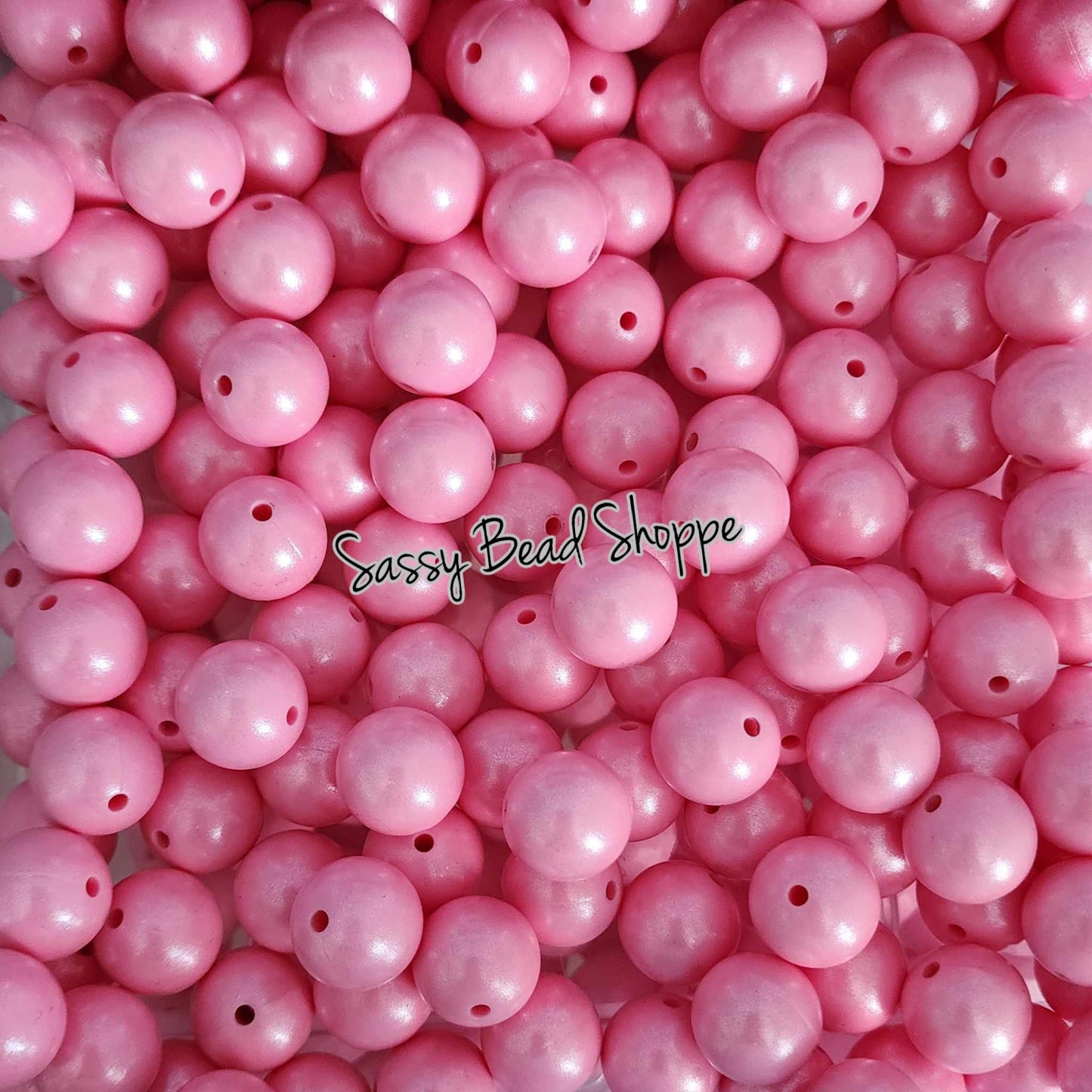 Sassy Bead Shoppe
Bubblegum Pink Shimmer Silicone Beads