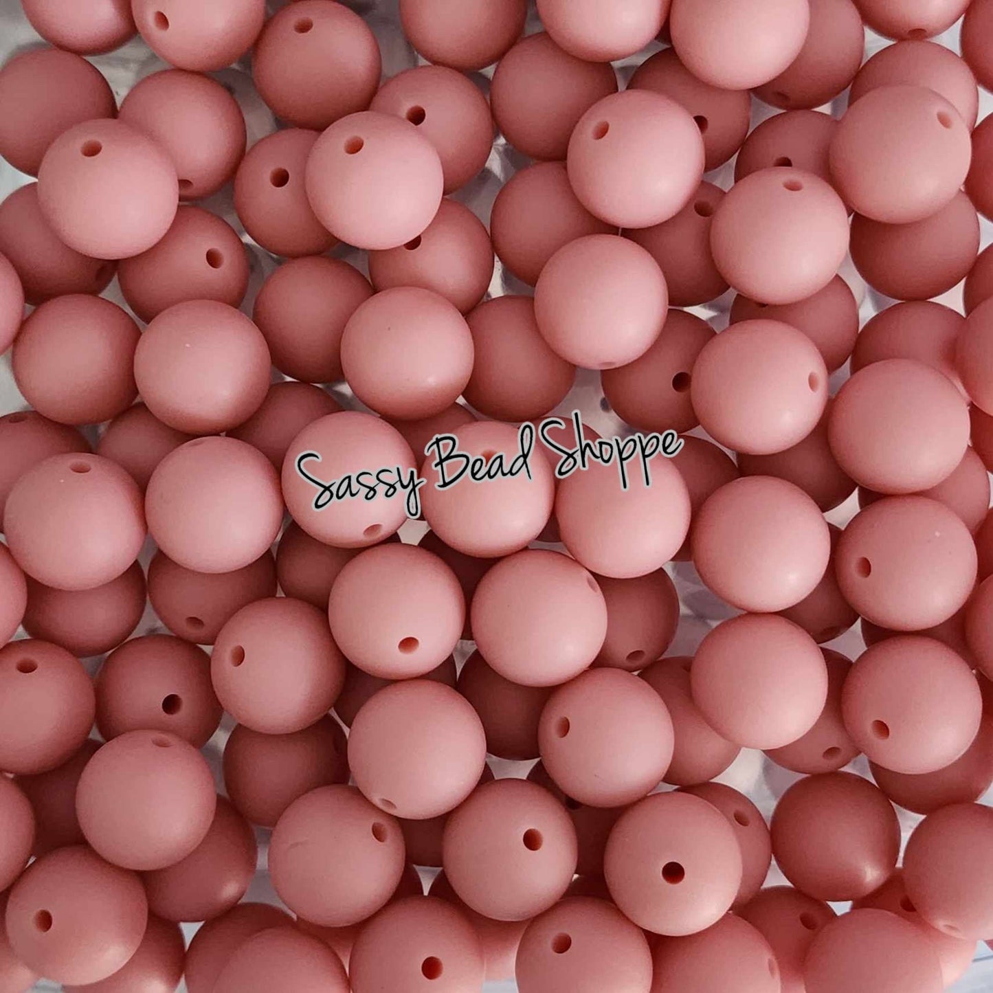 15mm Blush Pink Silicone Beads - Sassy Bead Shoppe