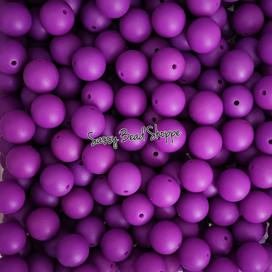 Sassy Bead Shoppe Dark Purple Silicone Beads