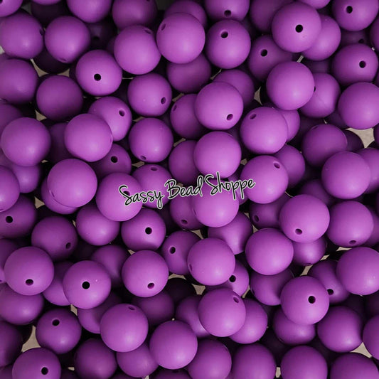 Sassy Bead Shoppe Purple Silicone Beads