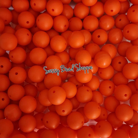 Sassy Bead Shoppe Orange Silicone Beads