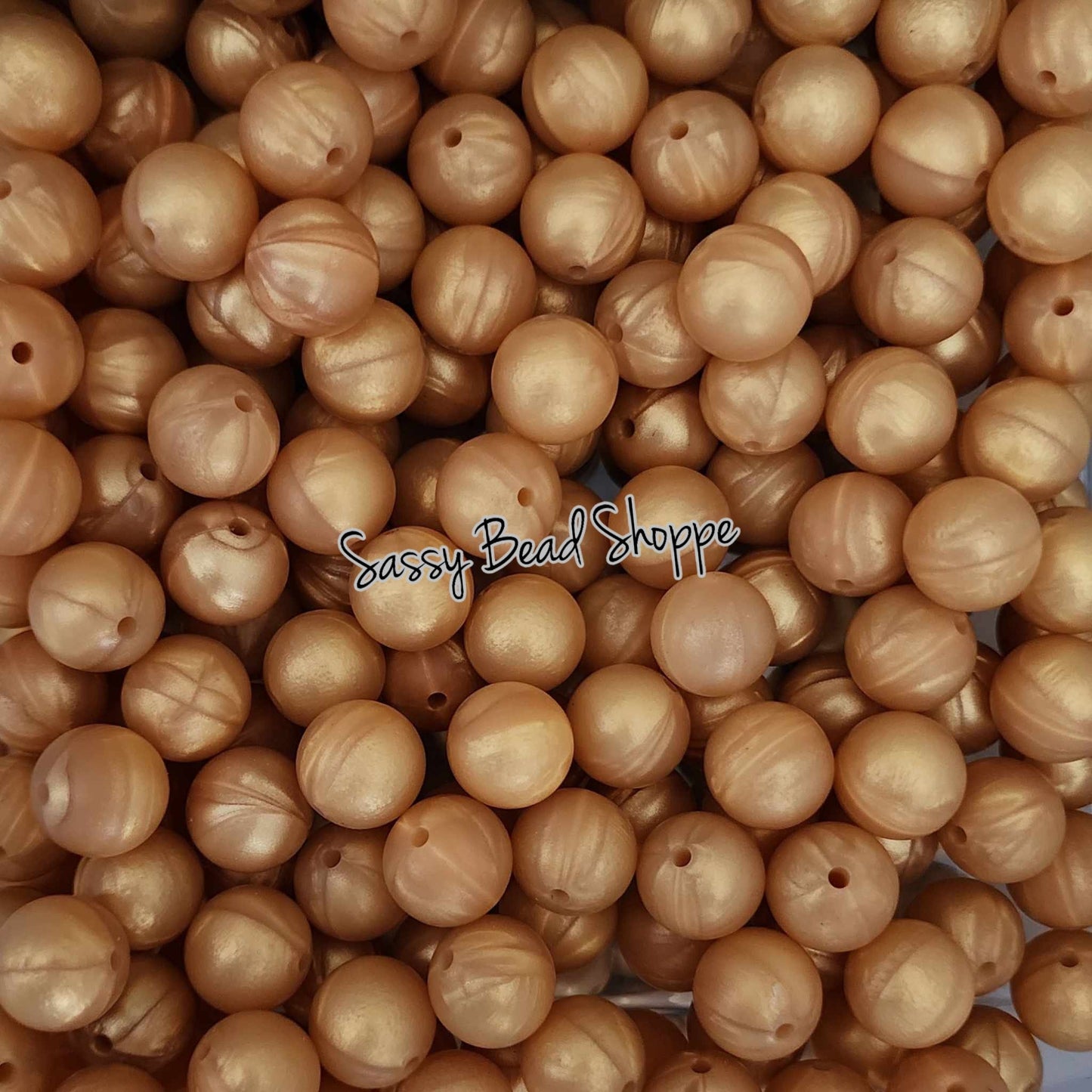 Sassy Bead Shoppe
Golden Pearl Silicone Beads