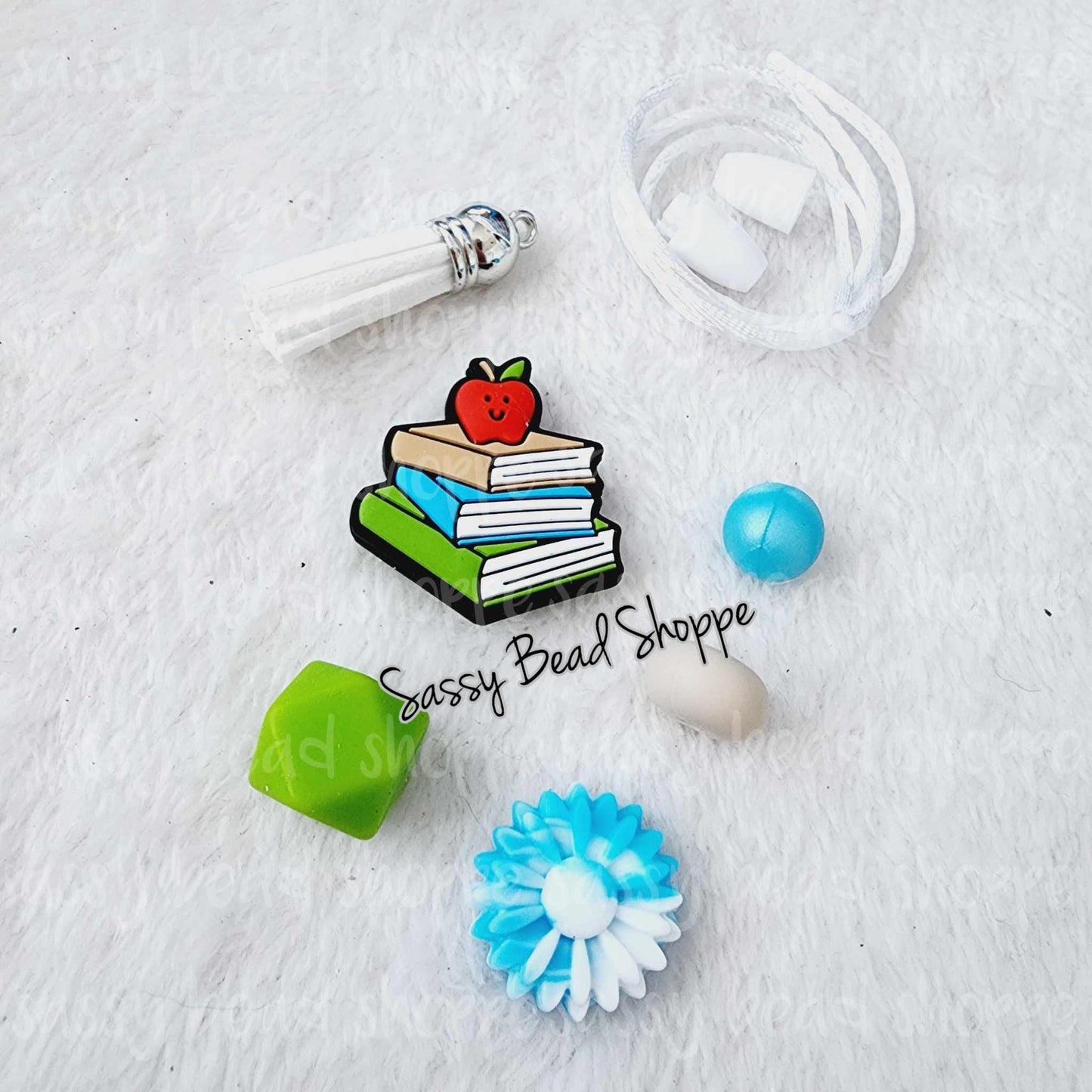 Sassy Bead Shoppe Book Smart Car Charm What you will receive in your kit