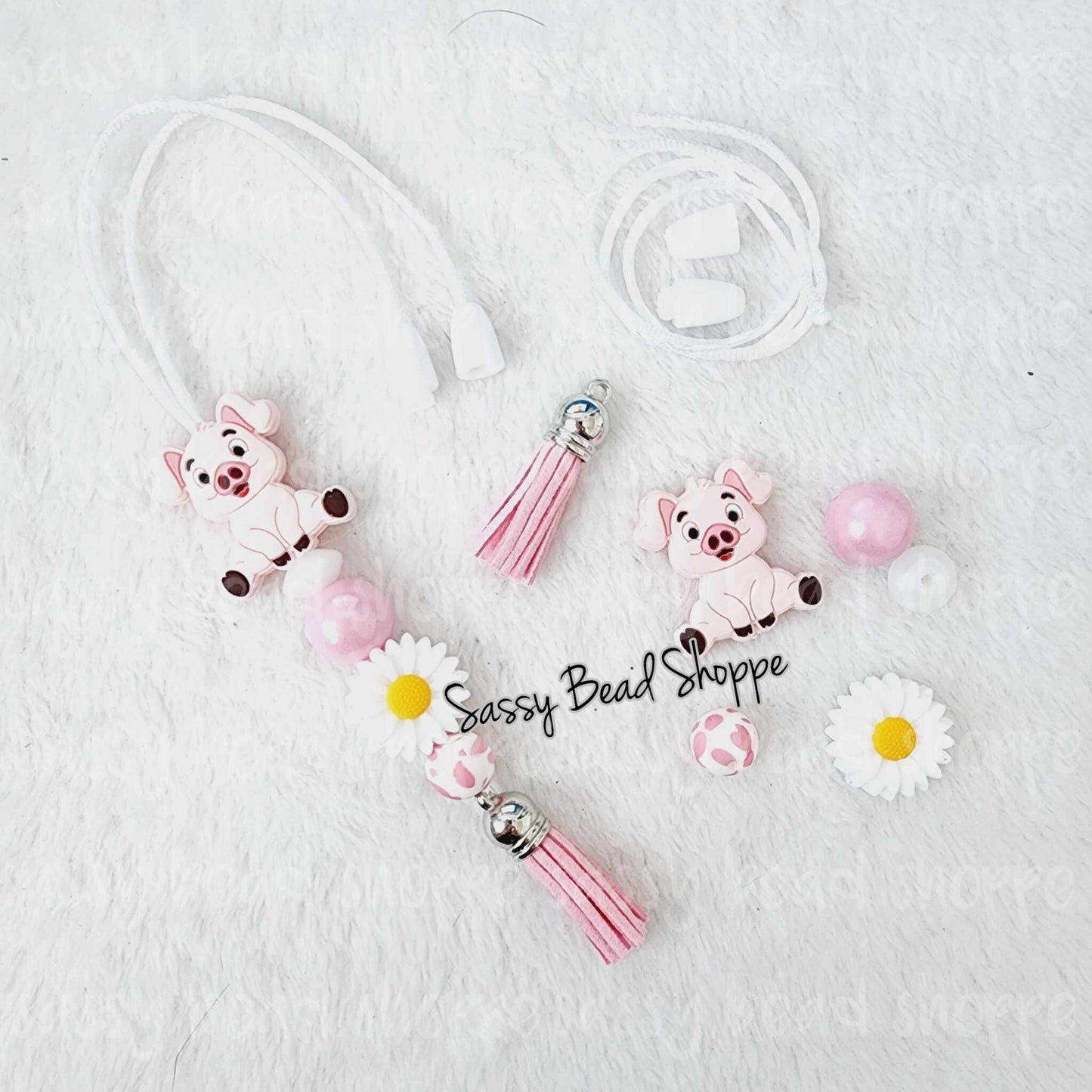 Cute As A Daisy Car Charm Kit - Sassy Bead Shoppe