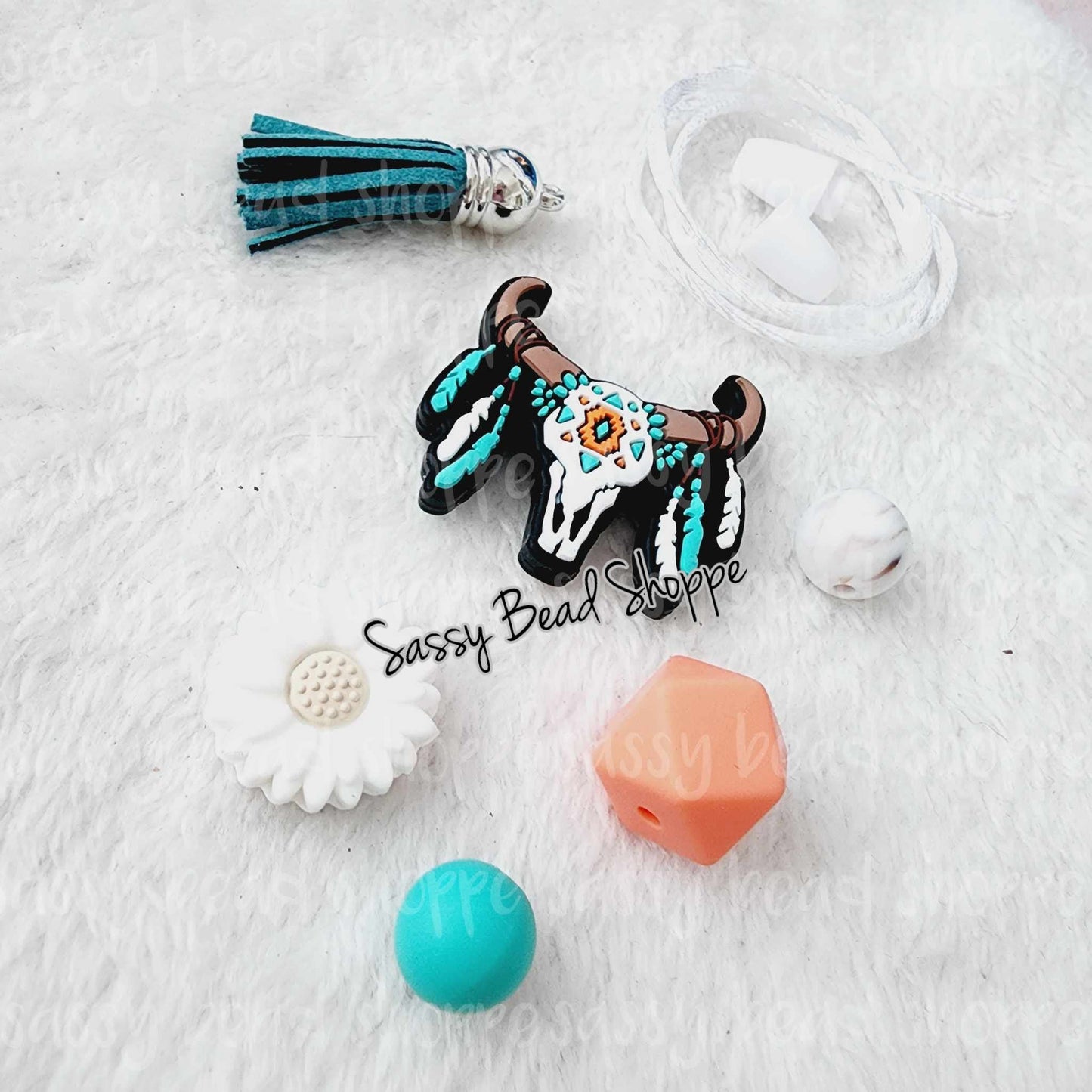 Steer Daisy Car Charm Kit - Sassy Bead Shoppe