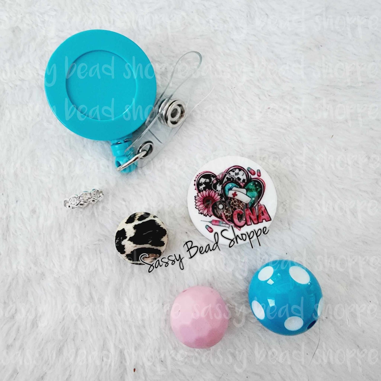 Sassy Bead Shoppe Sassy CNA Badge Reel What you will receive in your kit