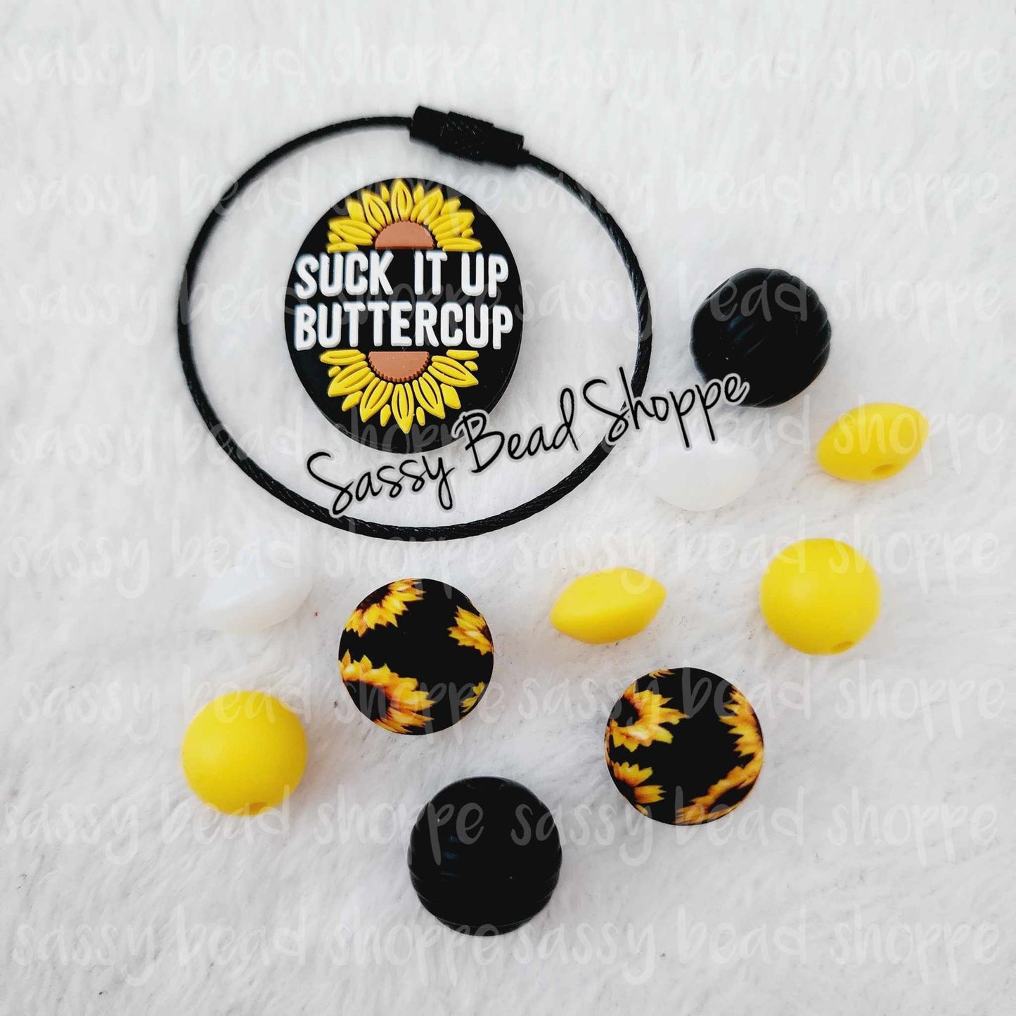 Sunflower Sass Tumbler Charm Kit - Sassy Bead Shoppe