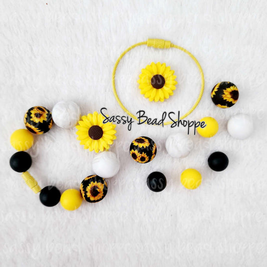 Sunflower Days Tumbler Charm Kit - Sassy Bead Shoppe