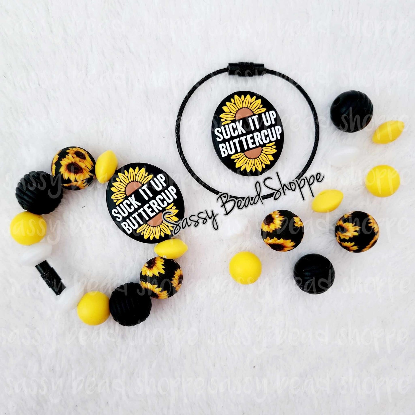 Sunflower Sass Tumbler Charm Kit - Sassy Bead Shoppe