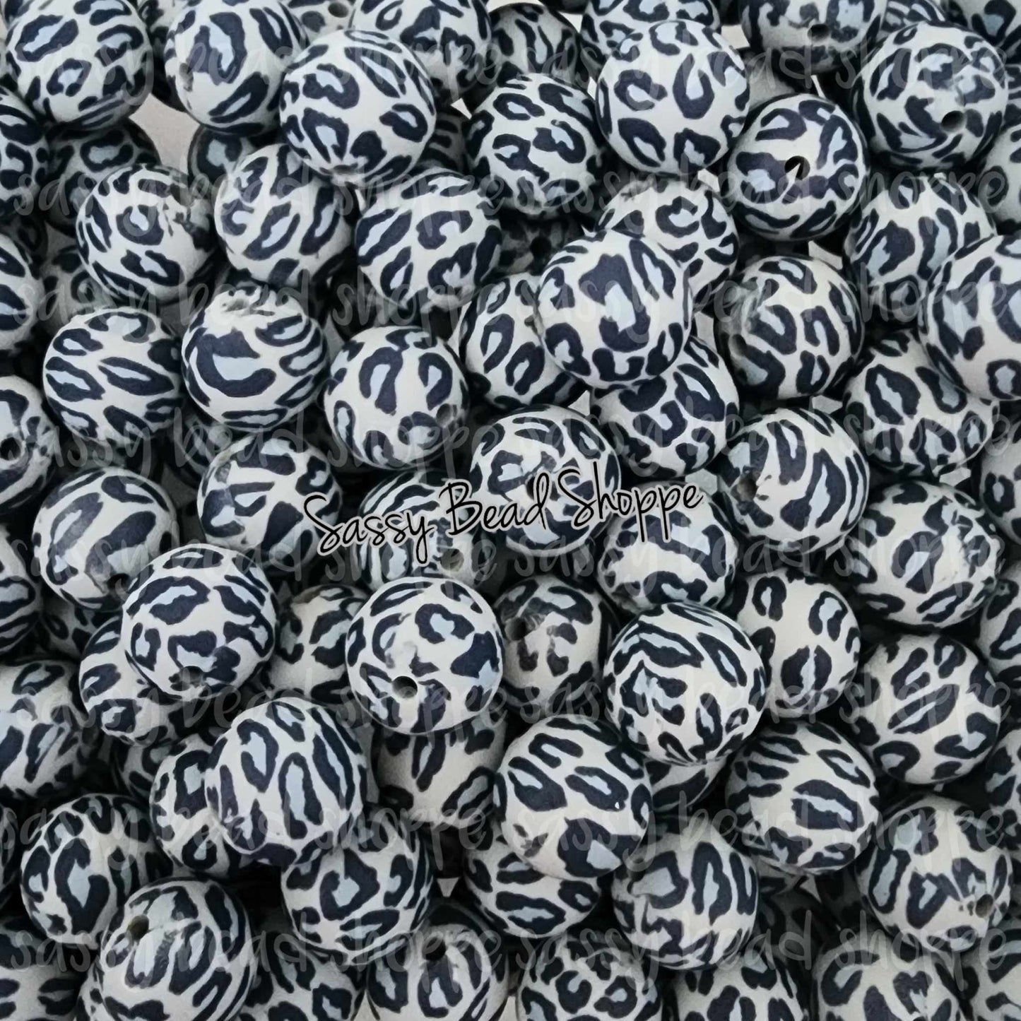 Sassy Bead Shoppe
Grey with Blue Leopard Silicone Beads