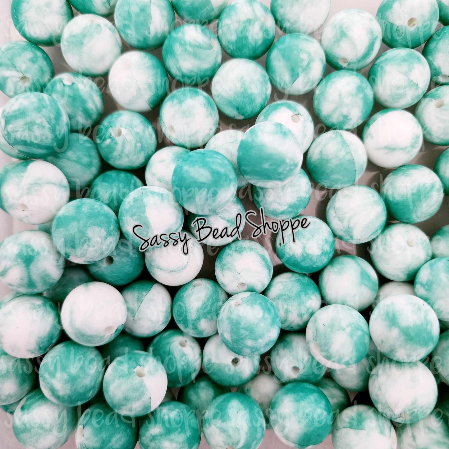 Sassy Bead Shoppe
Teal Green Silicone Beads