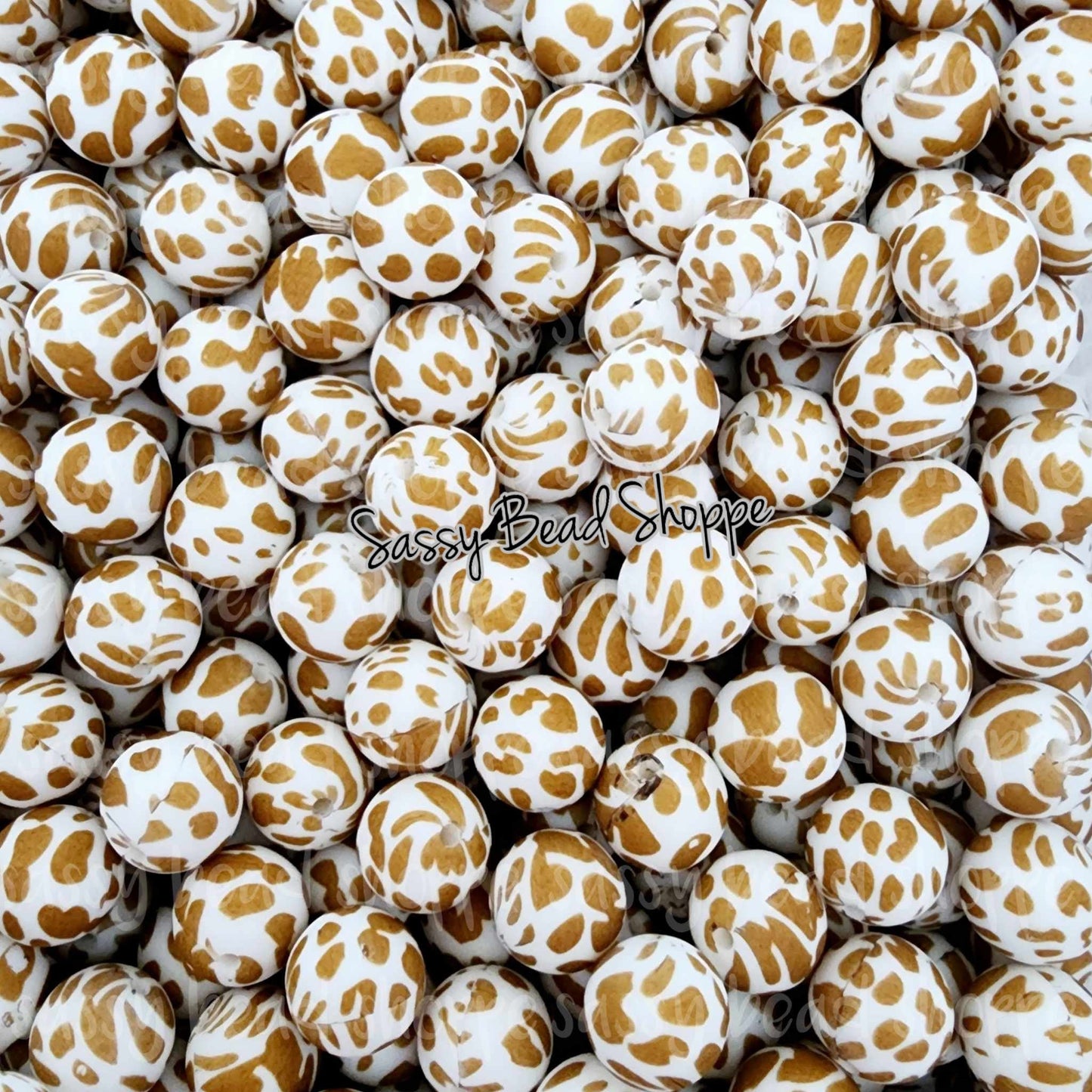 Sassy Bead Shoppe
Caramel Cow Silicone Beads